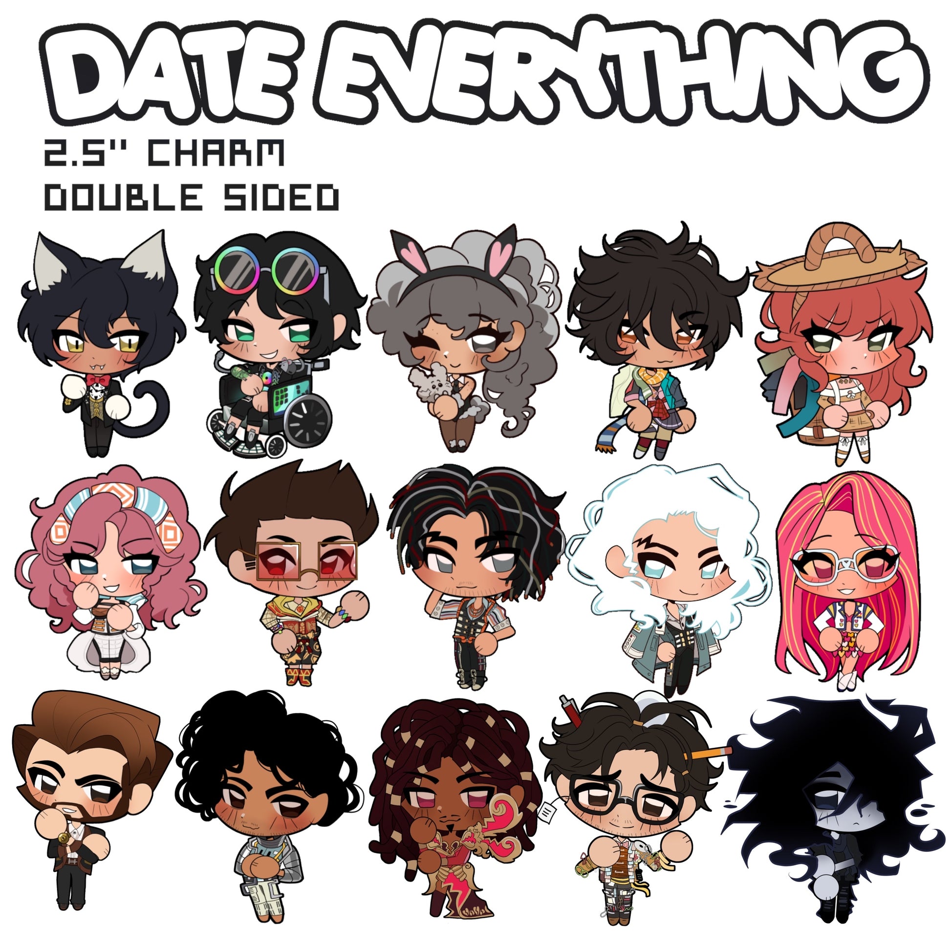 Date Everything Keychains