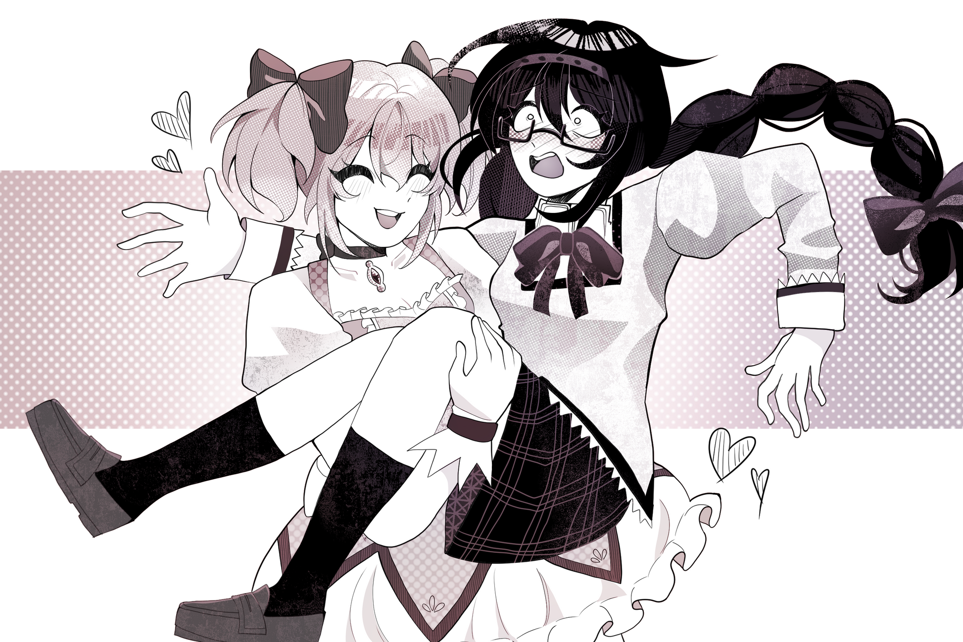 Madohomu | Homura and Madoka Postcard